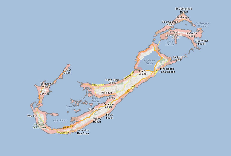 carte du Bermudes